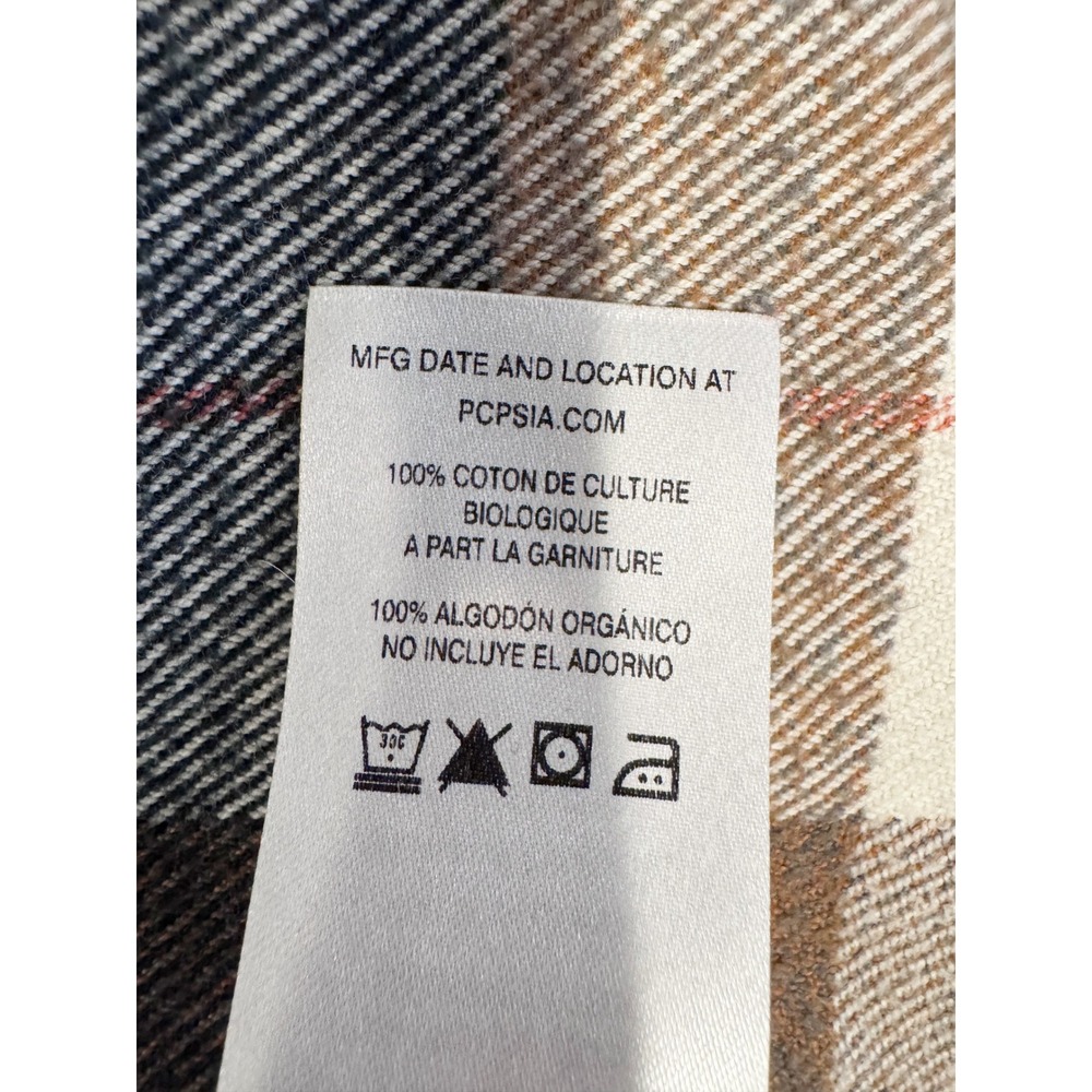 Patagonia | Organic Cotton Plaid Flannel Button Down Shirt Brown Tan 53915 Sz. 6 - Picture 8 of 8
